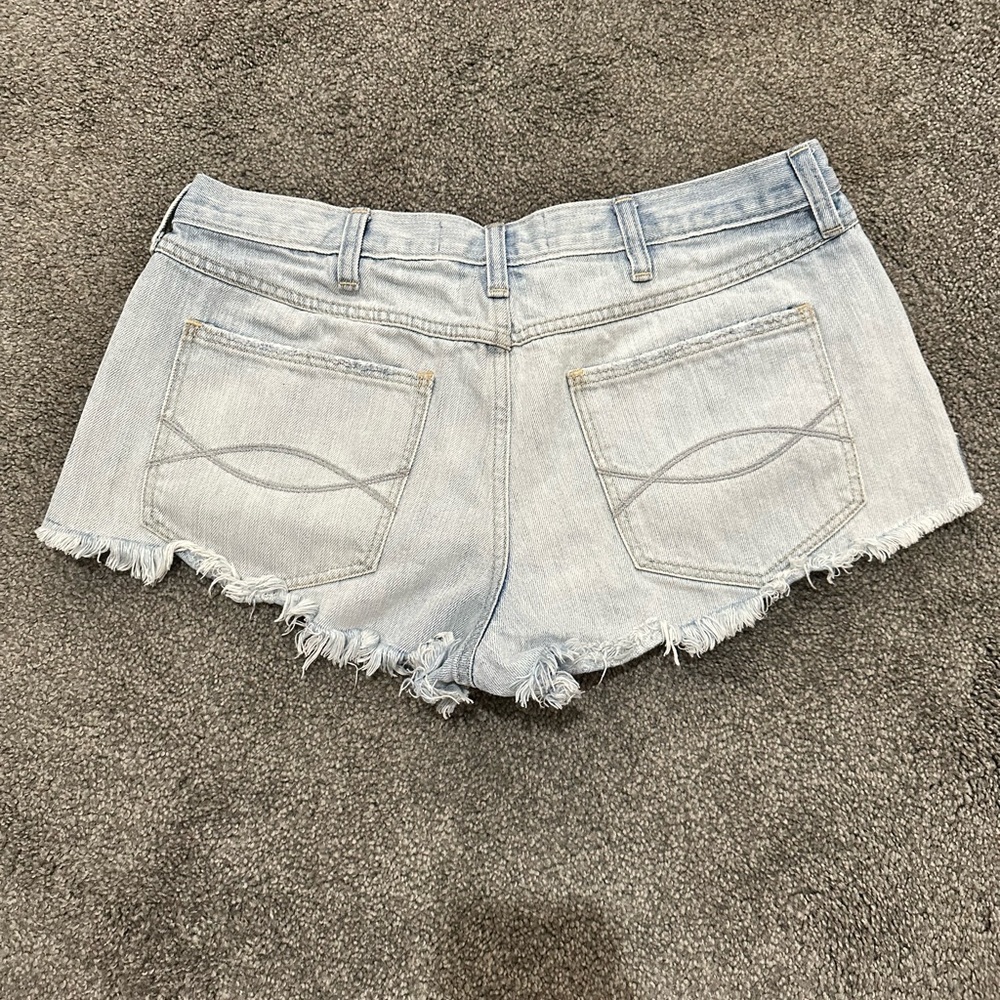 Abercrombie & Fitch Stars & Stripes Festival Hi-Rise Button Fly Jean Sho…